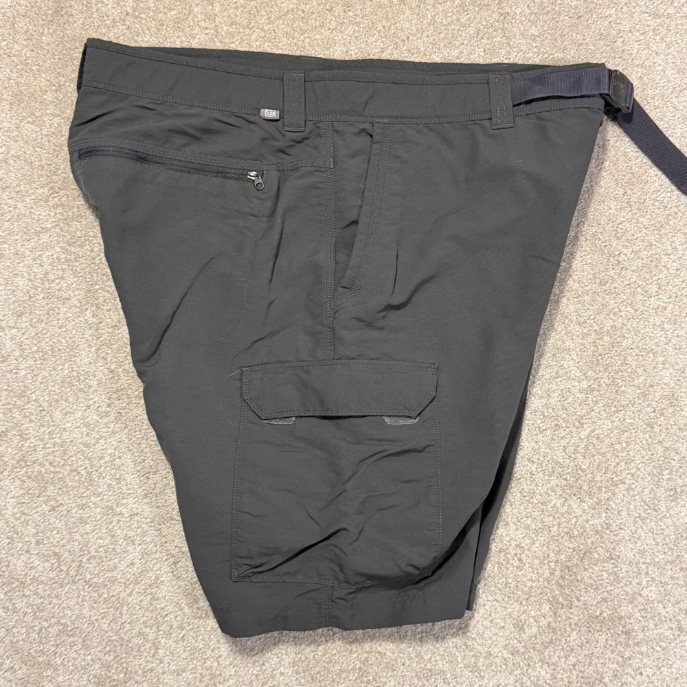 The‎ North Face Cargo Shorts Mens 38 Gray Nylon Belted Hiking T338/T738 CFX9